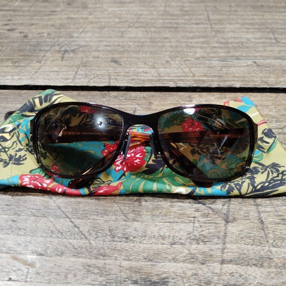 Maui Jim Sunglasses Makena Bronze Brown MJ-244-20 Italy Pouch